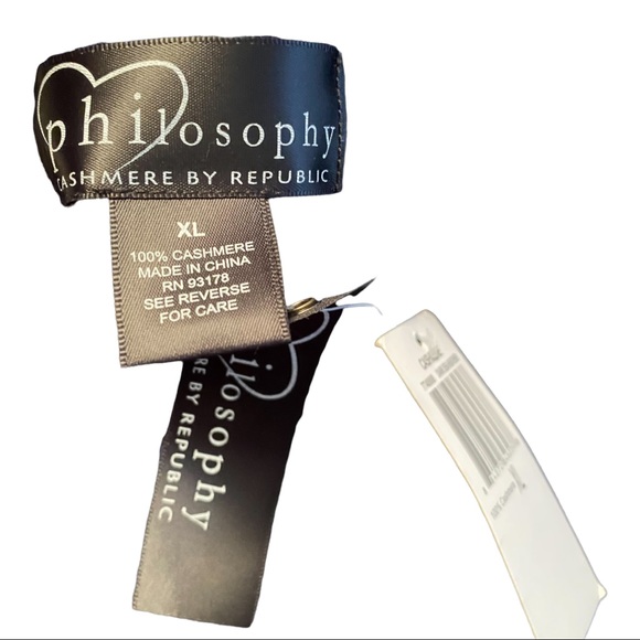 Philosophy for Republic Navy Blue 100% Cashmere Dress Size XL - Picture 16 of 16